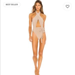 Revolve PQ PilyQ criss cross one piece swimsuit